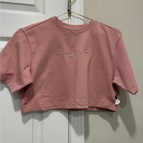 MONASTERY INVICTA CROP TOP BRIDAL ROSE SZ S - Picture 6 of 15